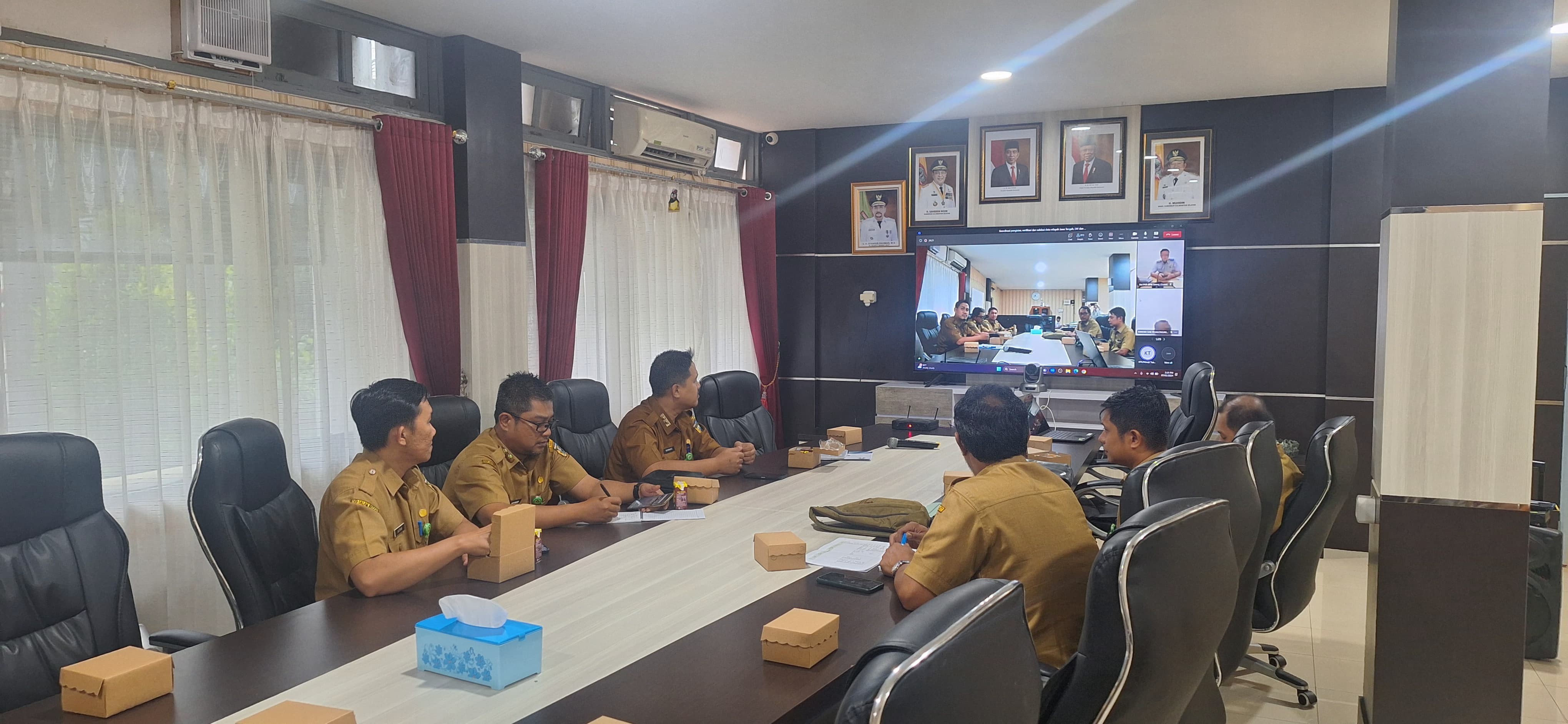 Rapat Koordinasi secara Daring bersama KPK-RI 